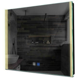 Specchio LED Quadrato | Pulsanti touch | Funzione anti-appannamento | Luce bianca calda - Reyze Serie Edge Modello 7